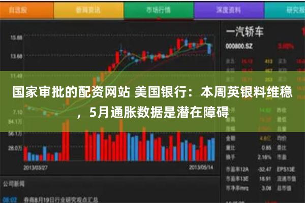 国家审批的配资网站 美国银行：本周英银料维稳，5月通胀数据是潜在障碍