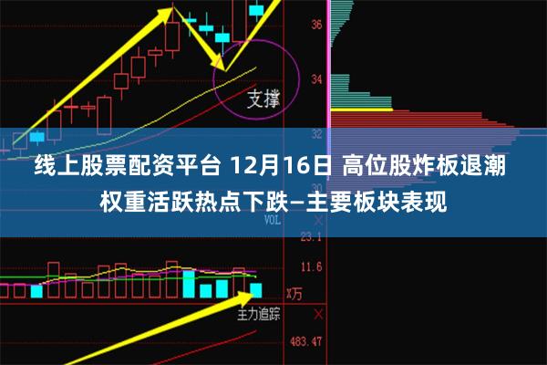 线上股票配资平台 12月16日 高位股炸板退潮 权重活跃热点下跌—主要板块表现