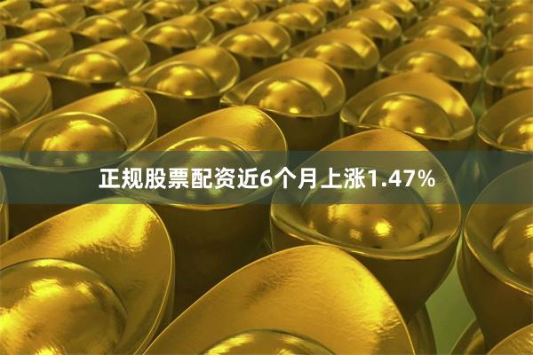 正规股票配资近6个月上涨1.47%